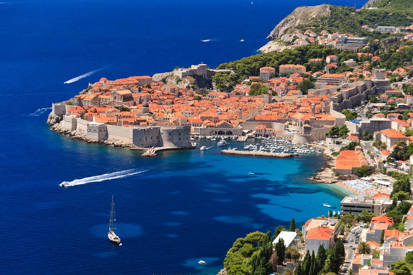 Dubrovnik sailing routes