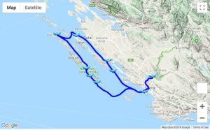 Itinerary Biograd na Moru - Dugi Otok - Krka