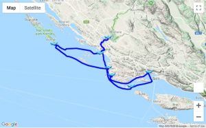 Itinerary Kaštela - Kornati - Krka