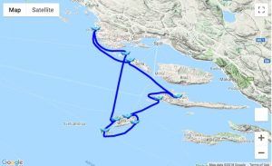Itinerary Primošten - Vis - Hvar – Šolta