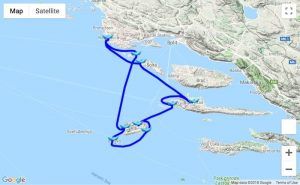 Itinerary Rogoznica - Hvar - Vis