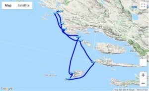 Itinerary Sibenik - Hvar - Vis