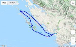 Itinerary Šibenik - Kornati - Molat