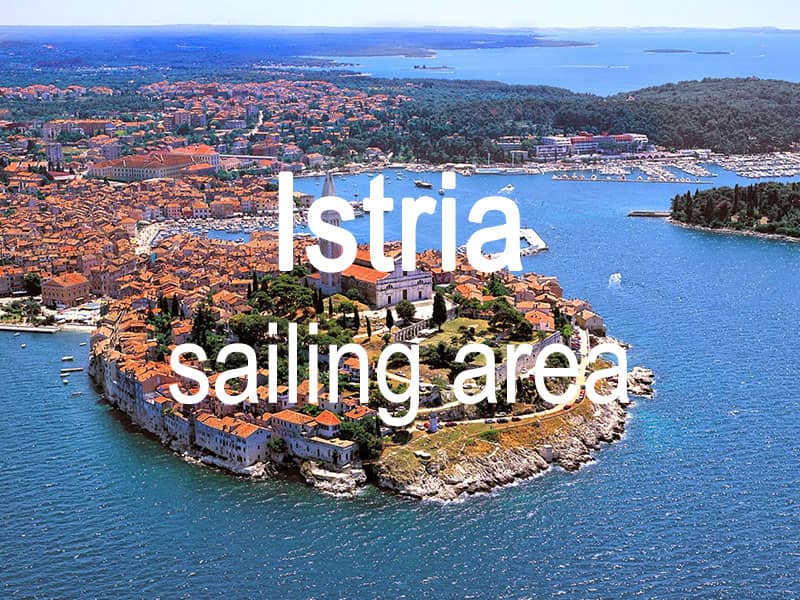 Istria sailing area itinerary