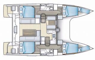 Nautitech Open 40 layout Catamaran Charter Croatia