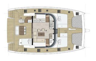 Sunreef 50 Catamaran Charter Croatia Original Layout 2