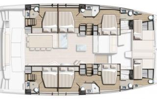 Bali 5.4 Catamaran for charter in Croatia