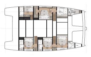 Sunreef 60 Catamaran Charter Croatia Layout