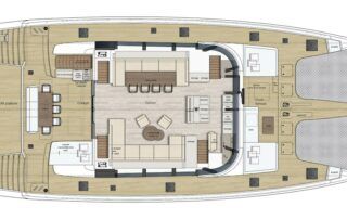 Sunreef 80 Catamaran Charter Croatia Layout 1