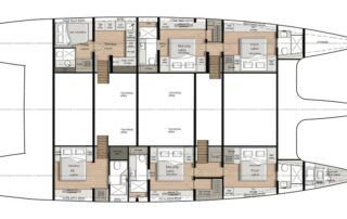 Sunreef 80 Catamaran Charter Croatia Layout 3