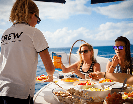 Crewed Catamaran Charter Croatia Hostess Crew