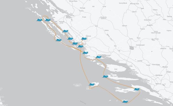 14-day Biograd na moru – Hvar – Korcula – Skradin