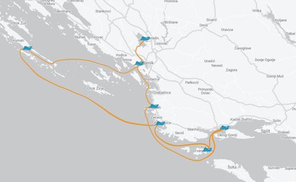 Trogir – Kornati – Krka Min Trogir - Kornati - Krka