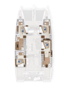 Lagoon Sixty 5 Catamaran Charter Croatia Layout 1