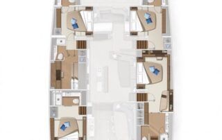 Lagoon Sixty 5 Catamaran Charter Croatia Layout 1