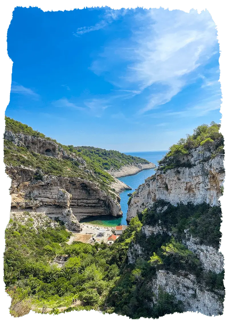 Stiniva bay catamaran charter Croatia