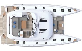 Lagoon 55 Crewed Catamaran Charter Croatia Layout 1