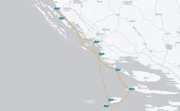 Zadar Vis Hvar Solta