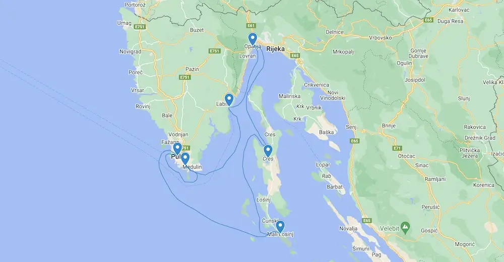 7 Days Itinerary from Pula