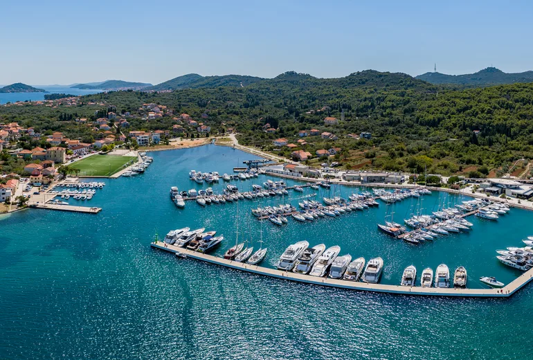 Olive Island Marina in Sutomiscica bay on Ugljan island