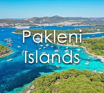 Pakleni Islands off Hvar — quiet bays for family catamaran charter